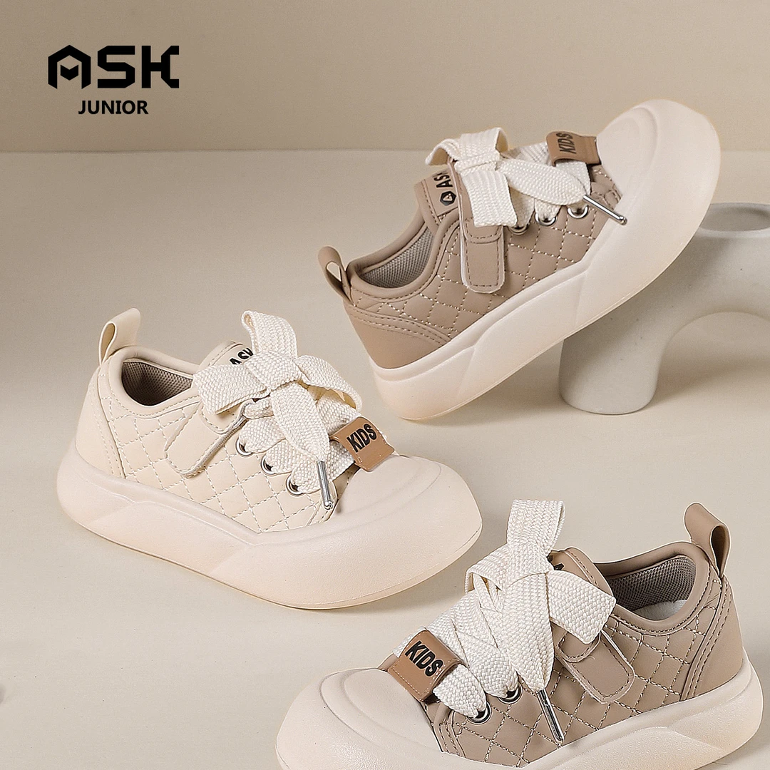 帆布鞋春秋夏季百搭小学生防水通风大头板鞋AXS24C008