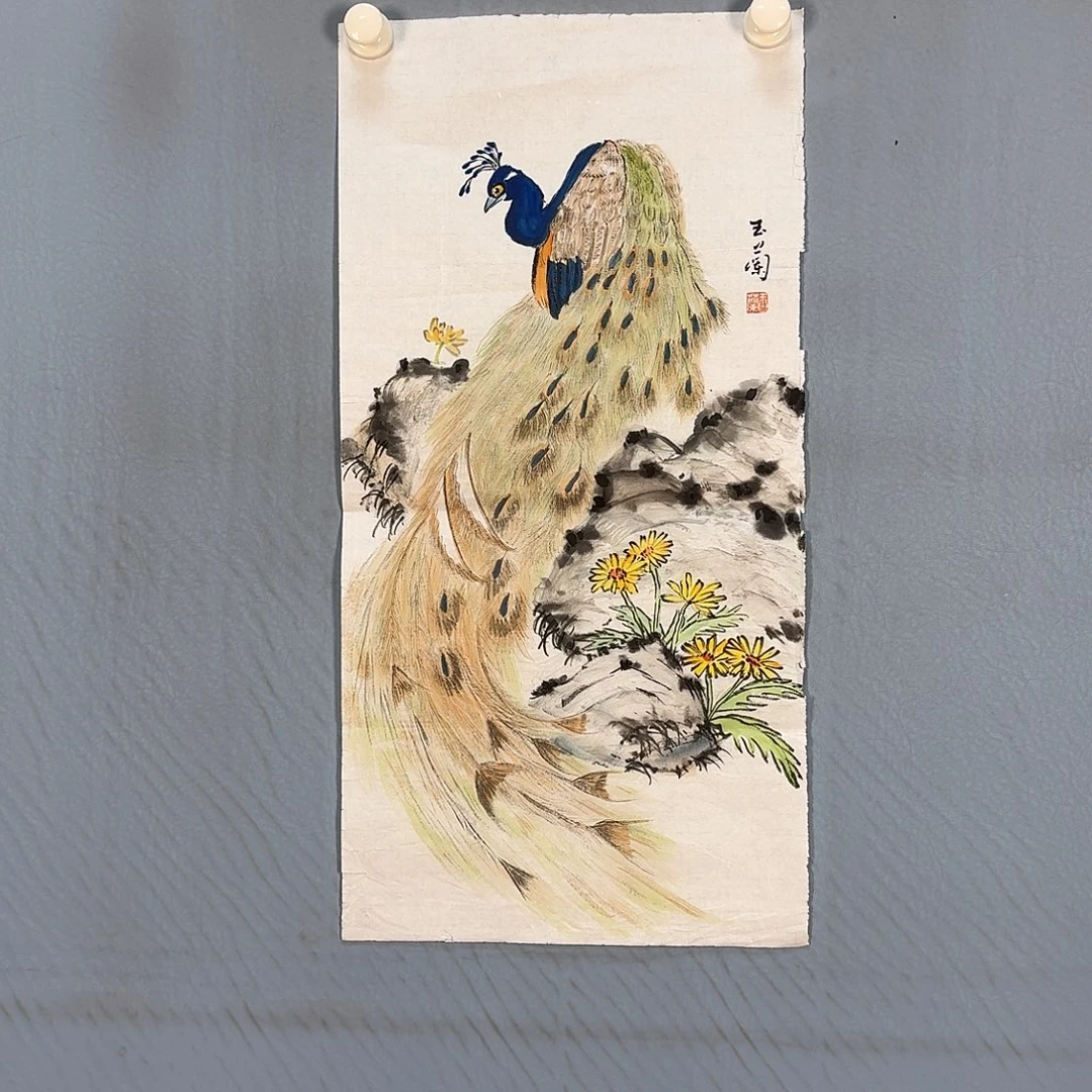 国画326 牡丹仙子和白月光