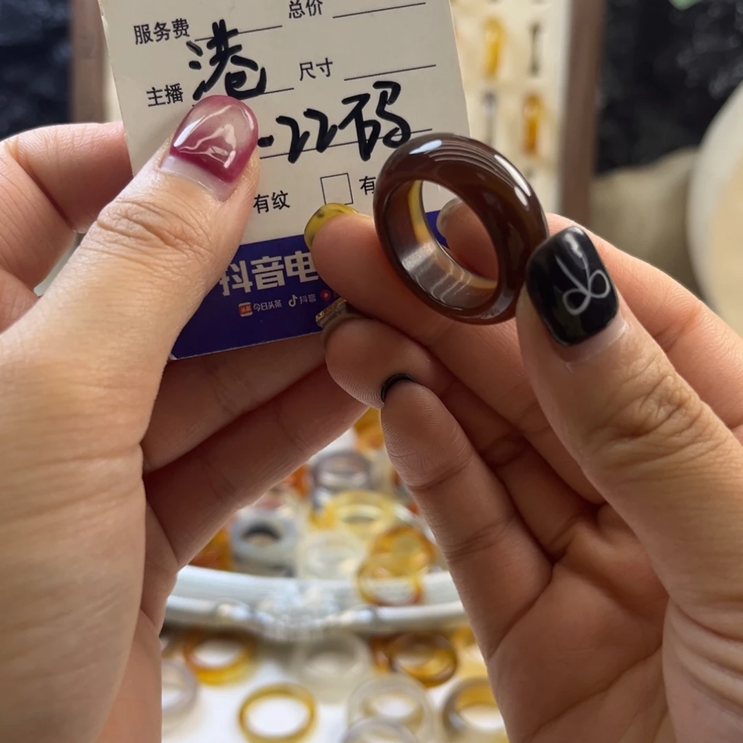 玛瑙/玉髓未镶嵌戒指115