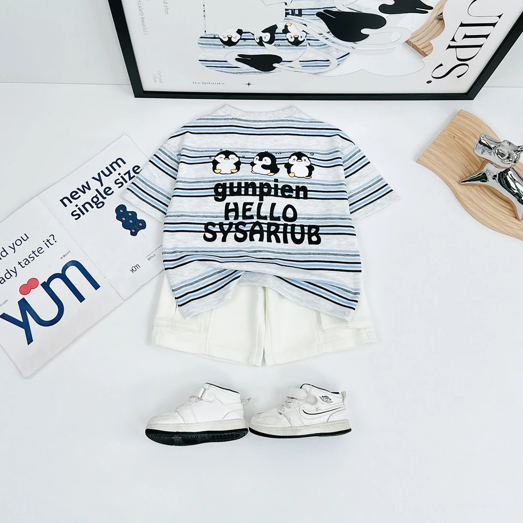 儿童夏短袖T恤夏季男童衣服夏装2025新款潮 HZ25325 悠悠童话童装