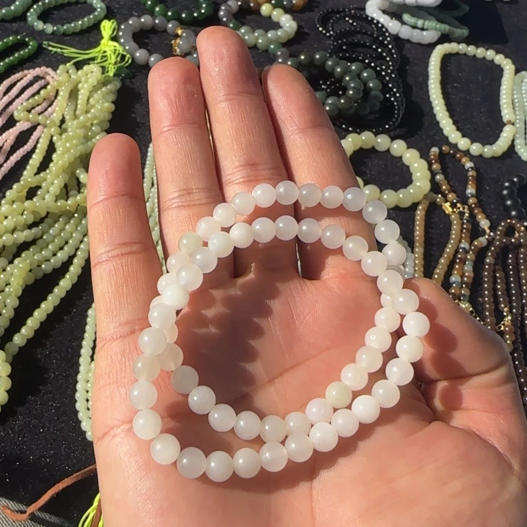 和田玉未镶嵌手链