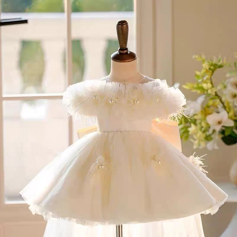 【流光羽梦】女童礼服无袖公主裙儿童演出服主持人礼服