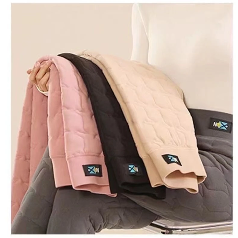 秋冬高腰棉裤女显瘦长款大码保暖裤冬季加厚加绒防寒高弹力打底裤