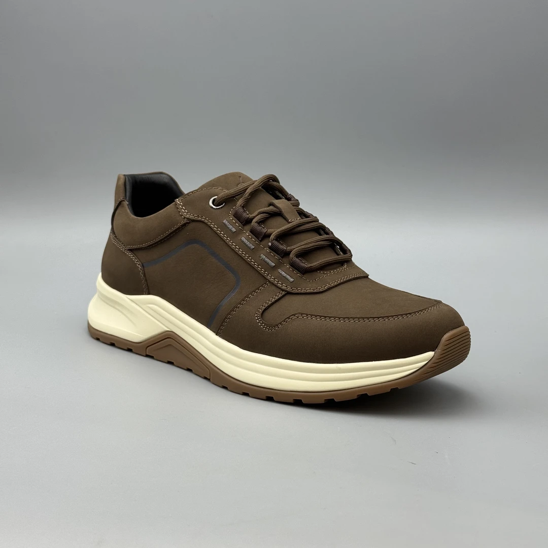 2025年秋冬新款轻质厚底系带男士系带休闲运动鞋K023