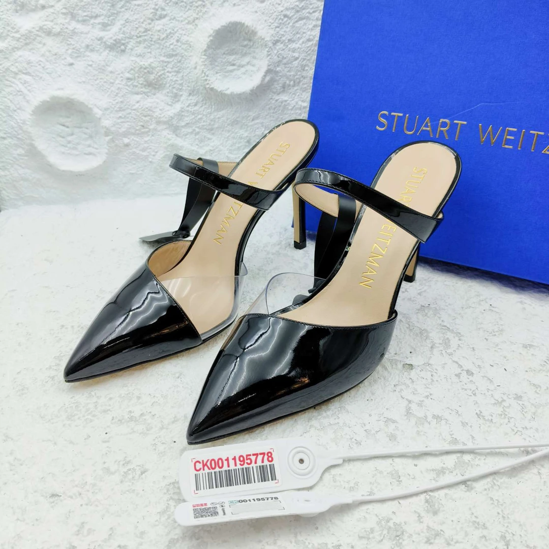 99新 StuartWeitzman SW/38码/黑色高跟鞋