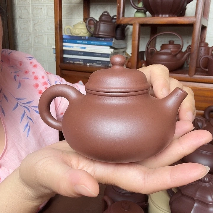 茶壶紫砂容天240cc半手工