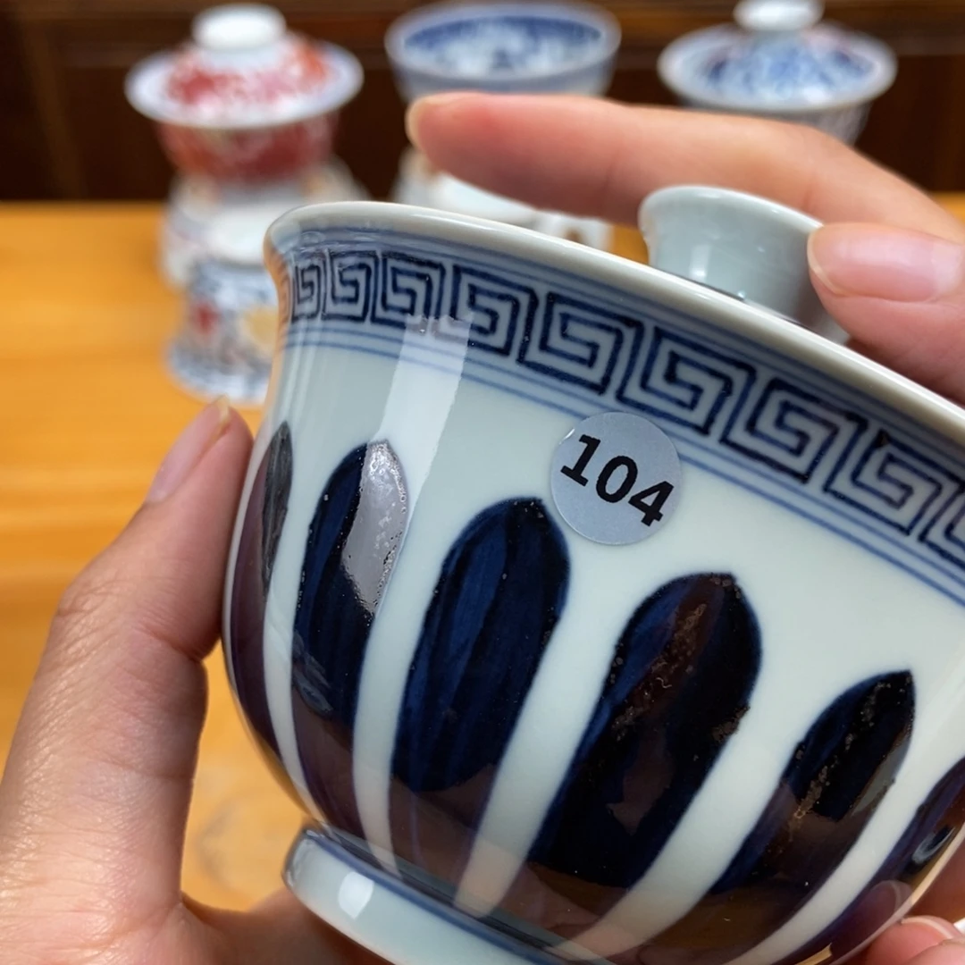 手绘现代茶具非古董