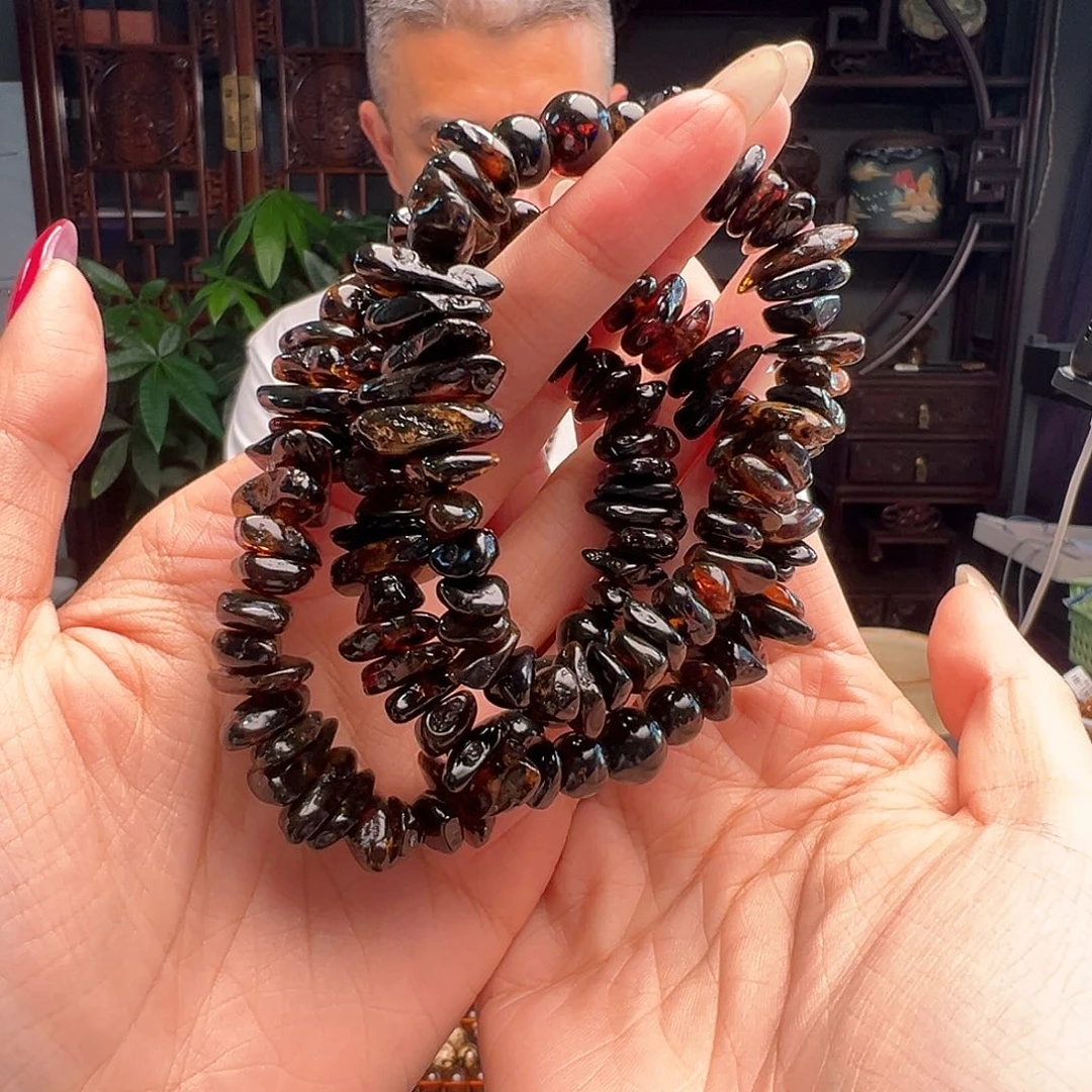 未镶嵌琥珀裸石抚顺琥珀30847多样性发其一