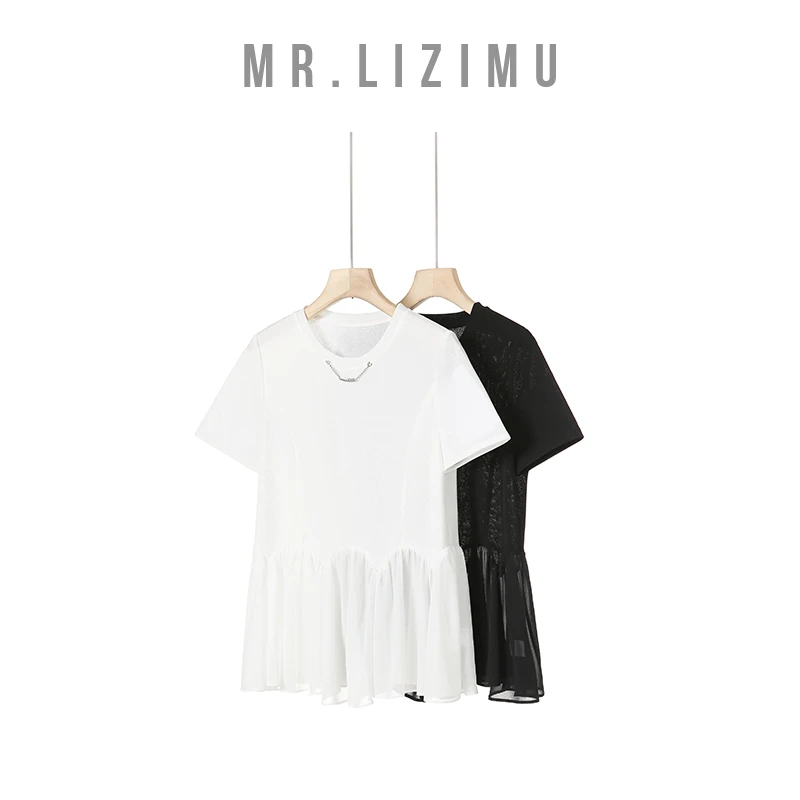 李子木先生洋气衣服女纯色t恤甜美可爱风格千金清冷感贵系衣服