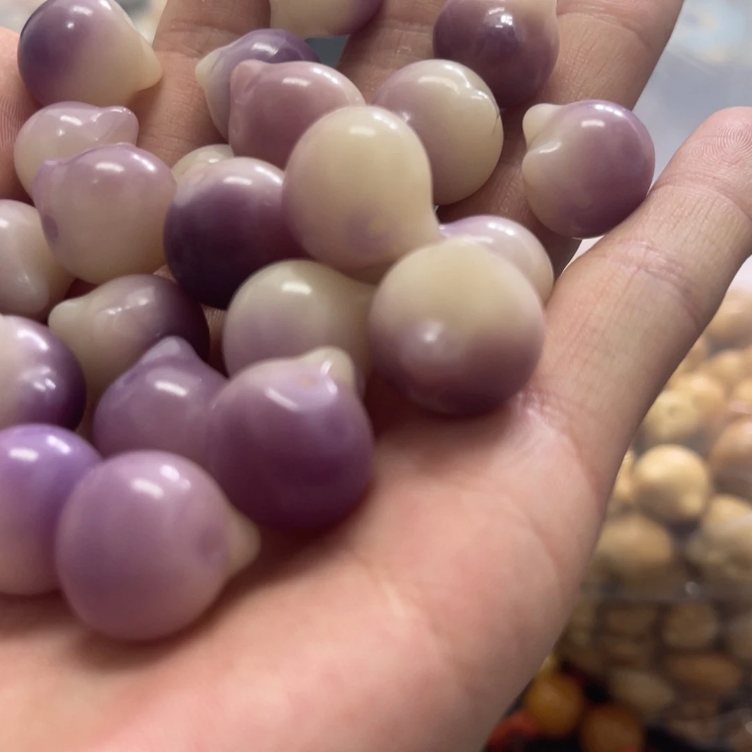 吊坠白玉菩提浅*丶z16/22颗瑕猫头