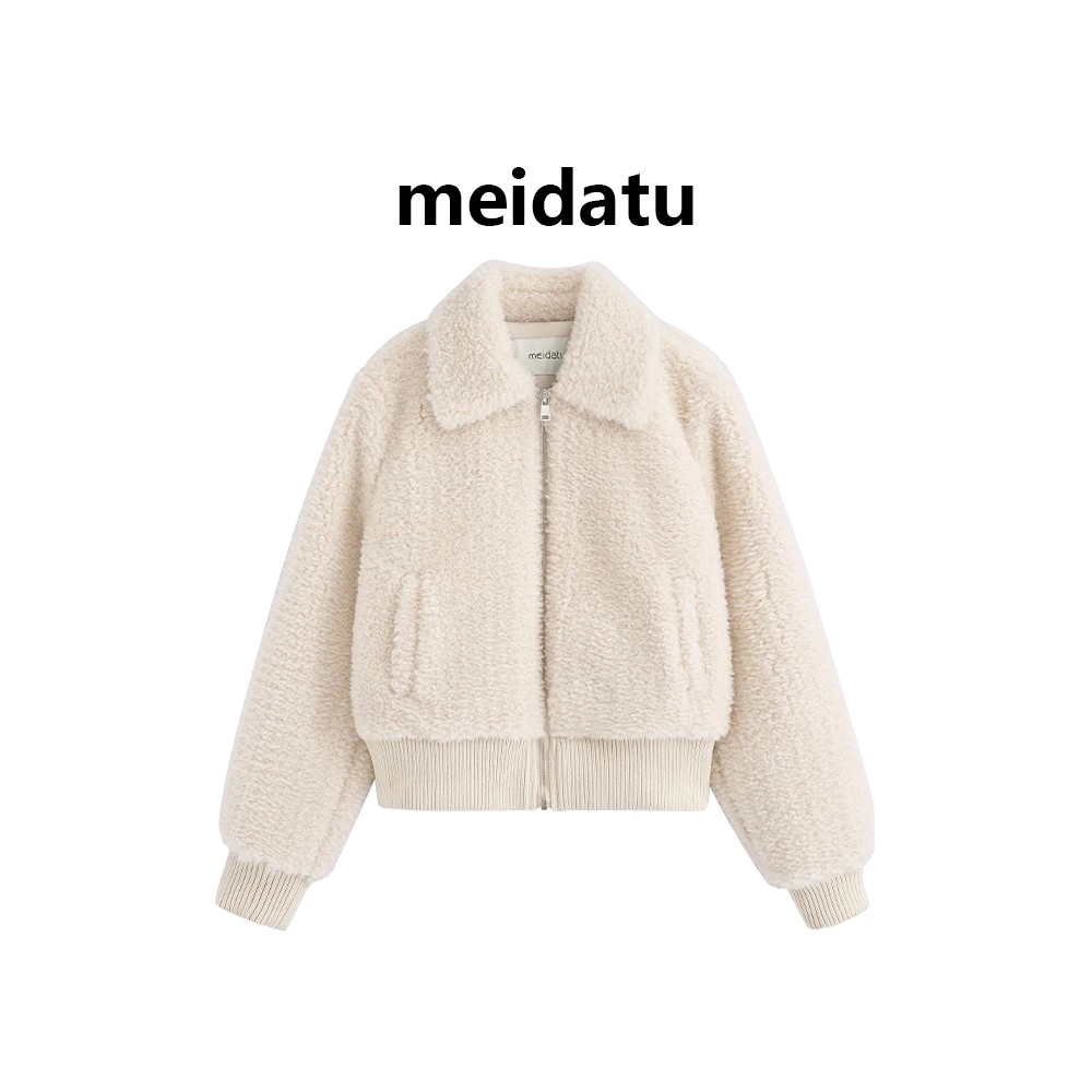 美哒兔（暖冬奶包）韩系慵懒感毛茸茸外套CK2741-5