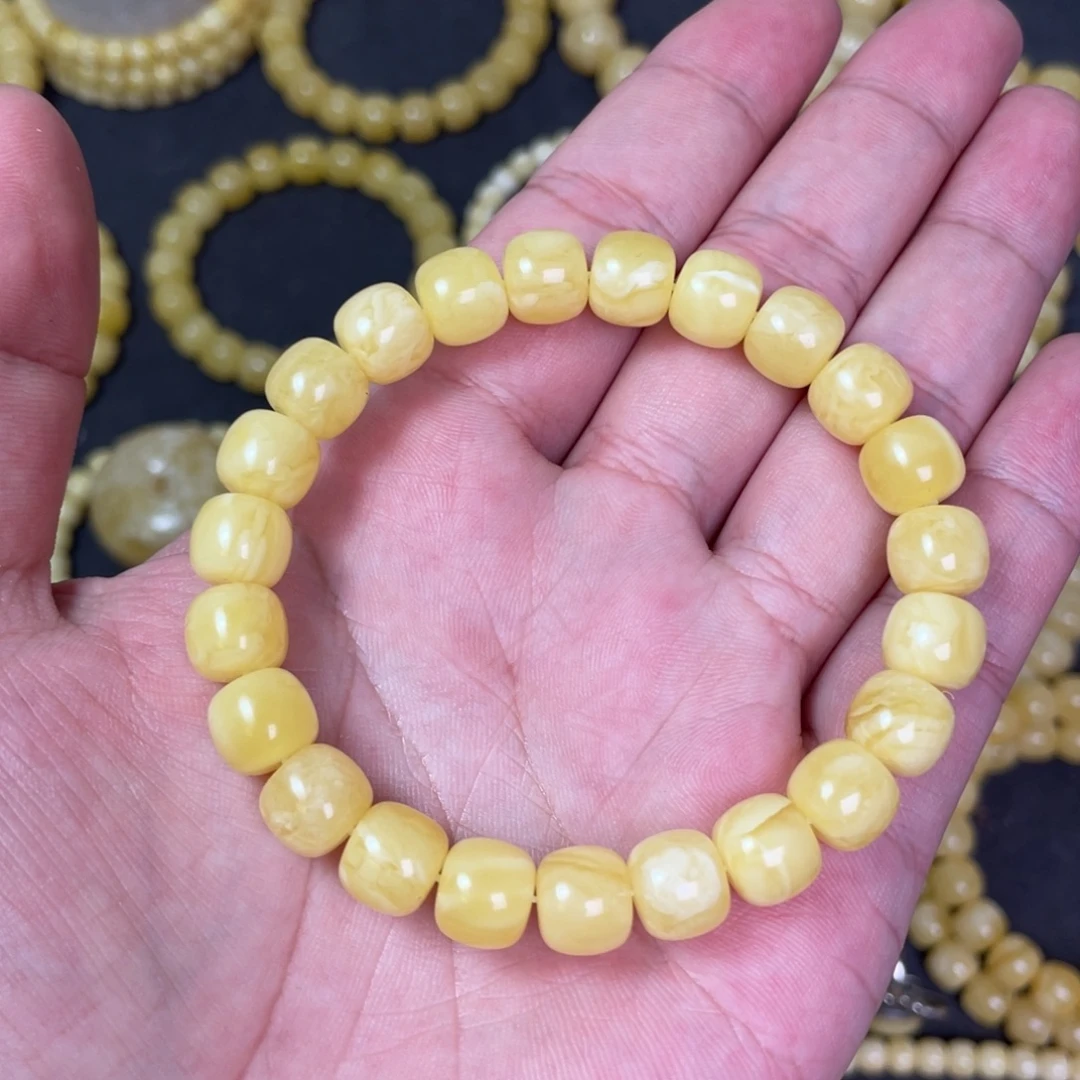 裸石蜜蜡未镶嵌蜜蜡手串9.5mm