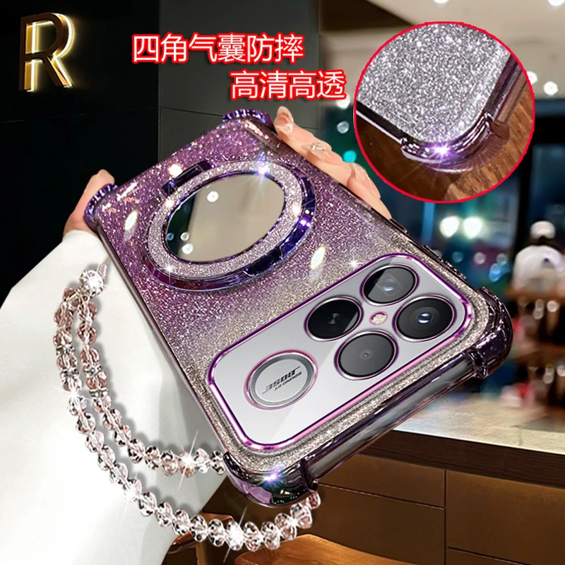 适用红米K90ProMax手机壳网红女潮高级闪粉软壳25102RKBEC全包边