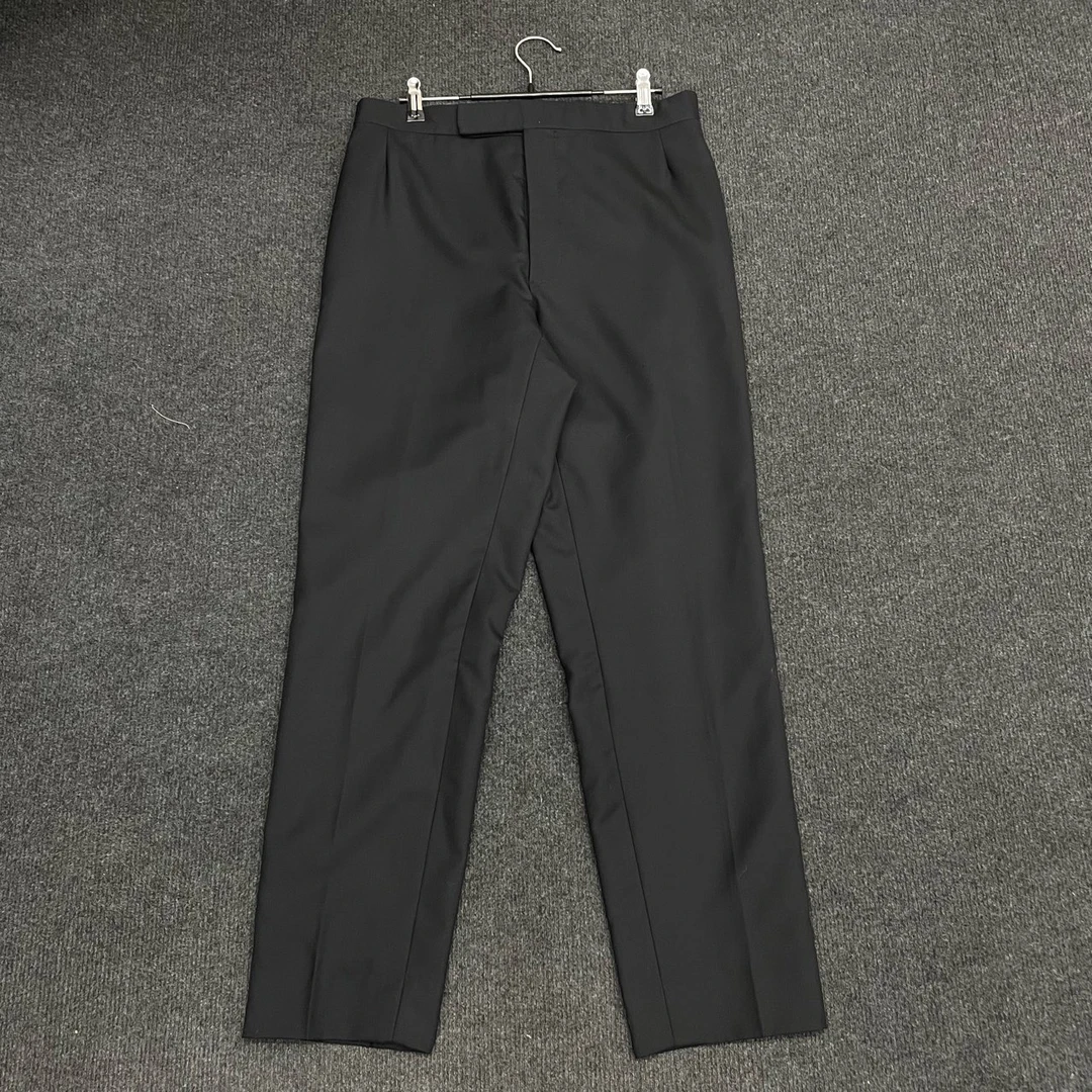99新 THOMBROWNE 纯色休闲直筒西裤/尺码2