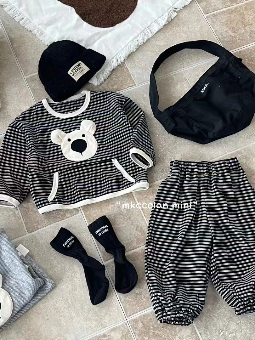 觅咔 MT1782 条纹小熊套装