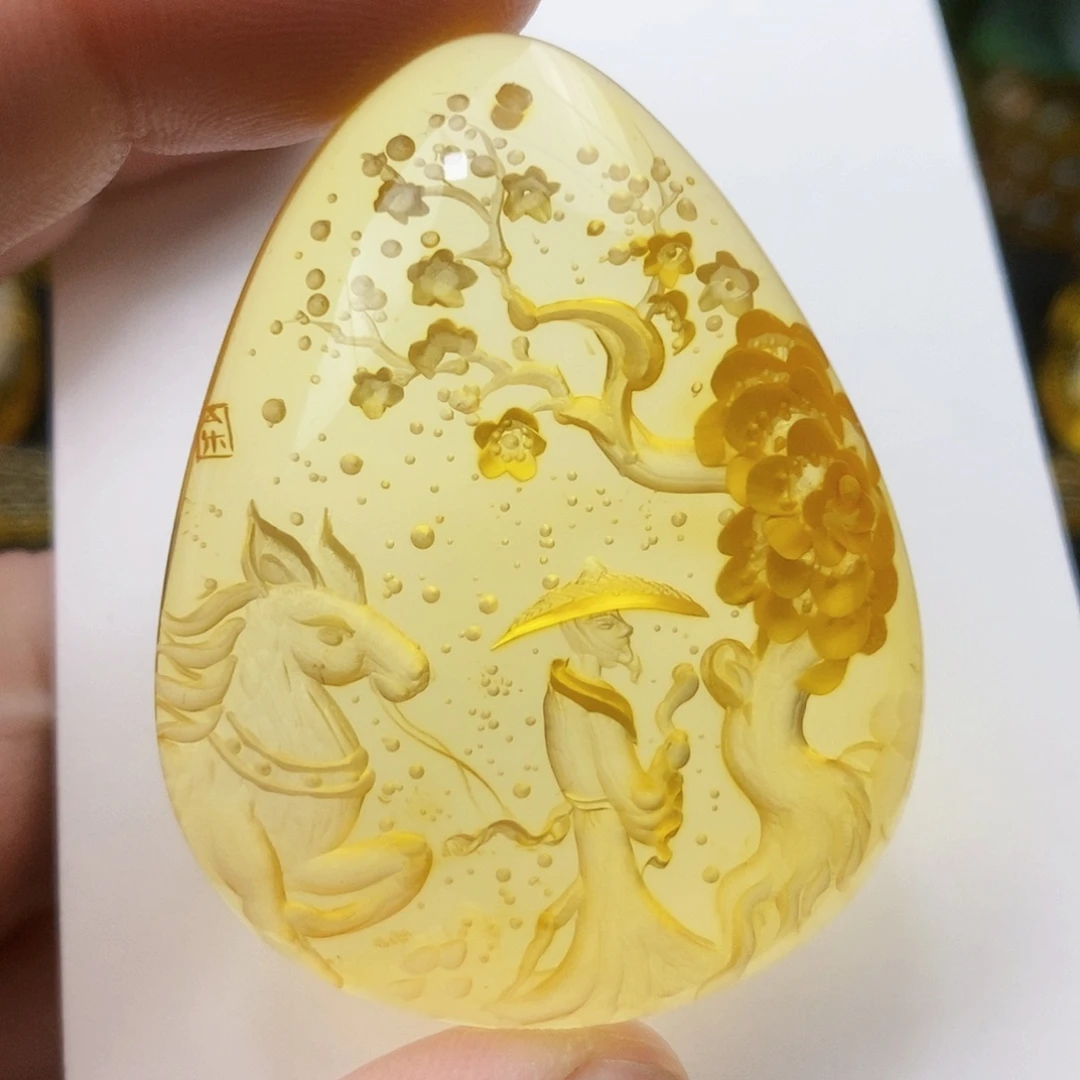 【闪购商品】金珀吊坠(不含链)未镶嵌