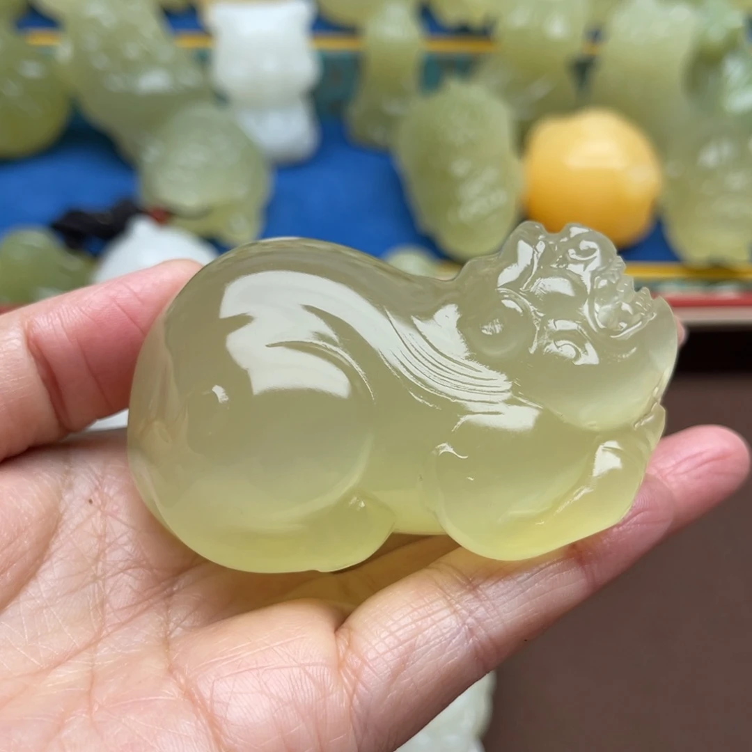 玉天然桌面小摆件