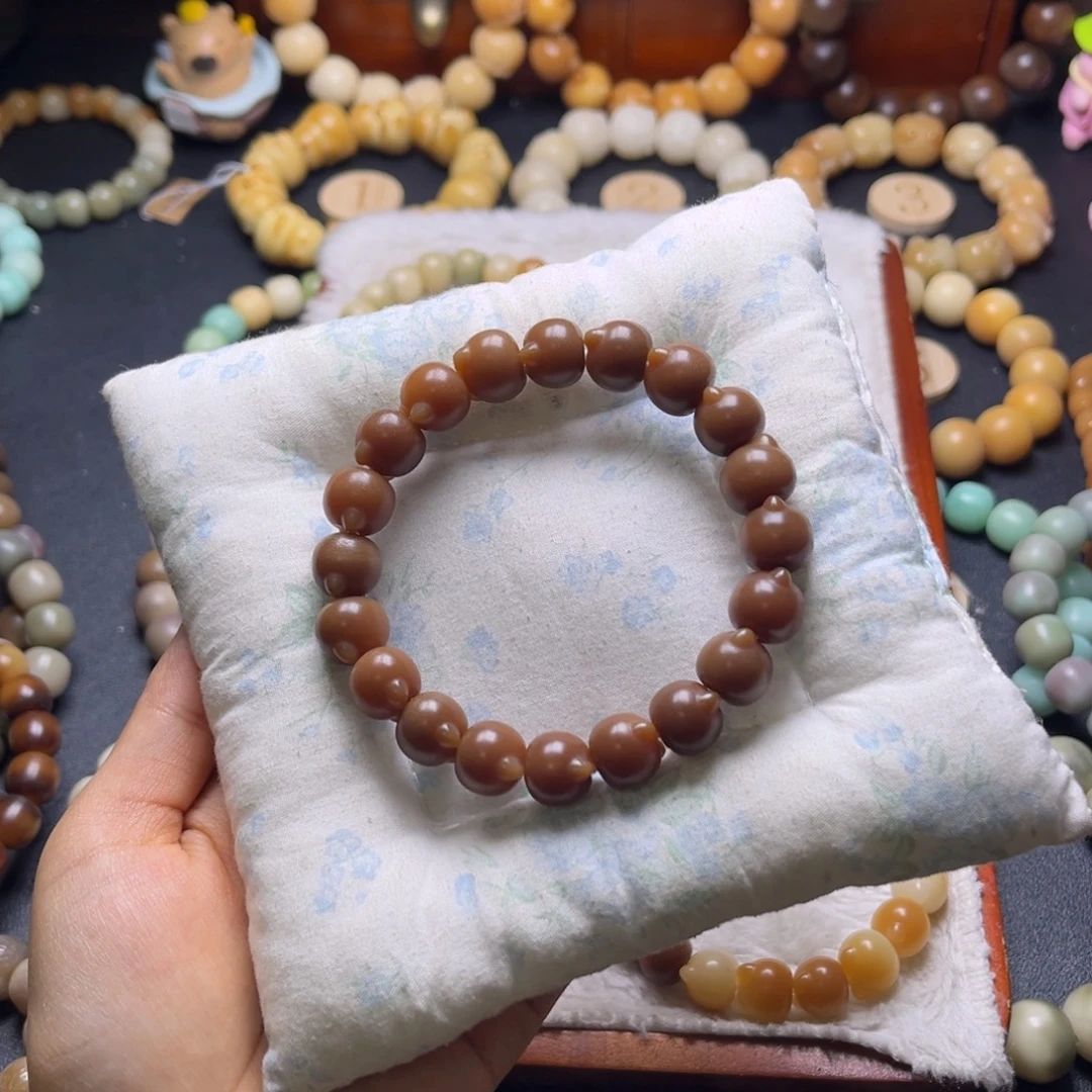 菩提根/象牙果手串猫猫头卡13.8默认微瑕