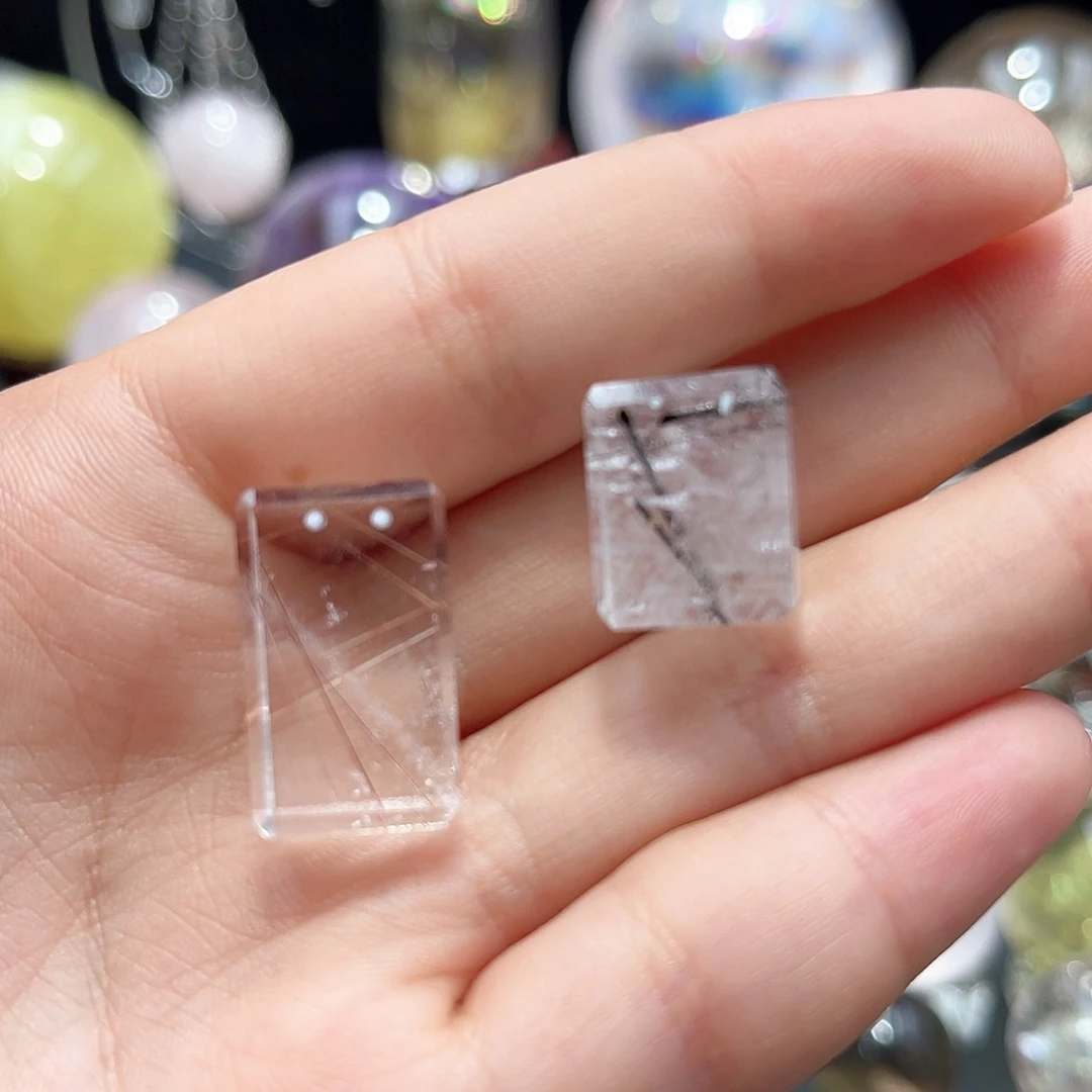 水晶水晶微瑕牛逼孔未镶嵌水晶K****a