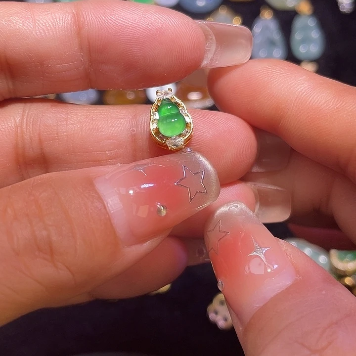 翡翠银S925镶嵌颈饰