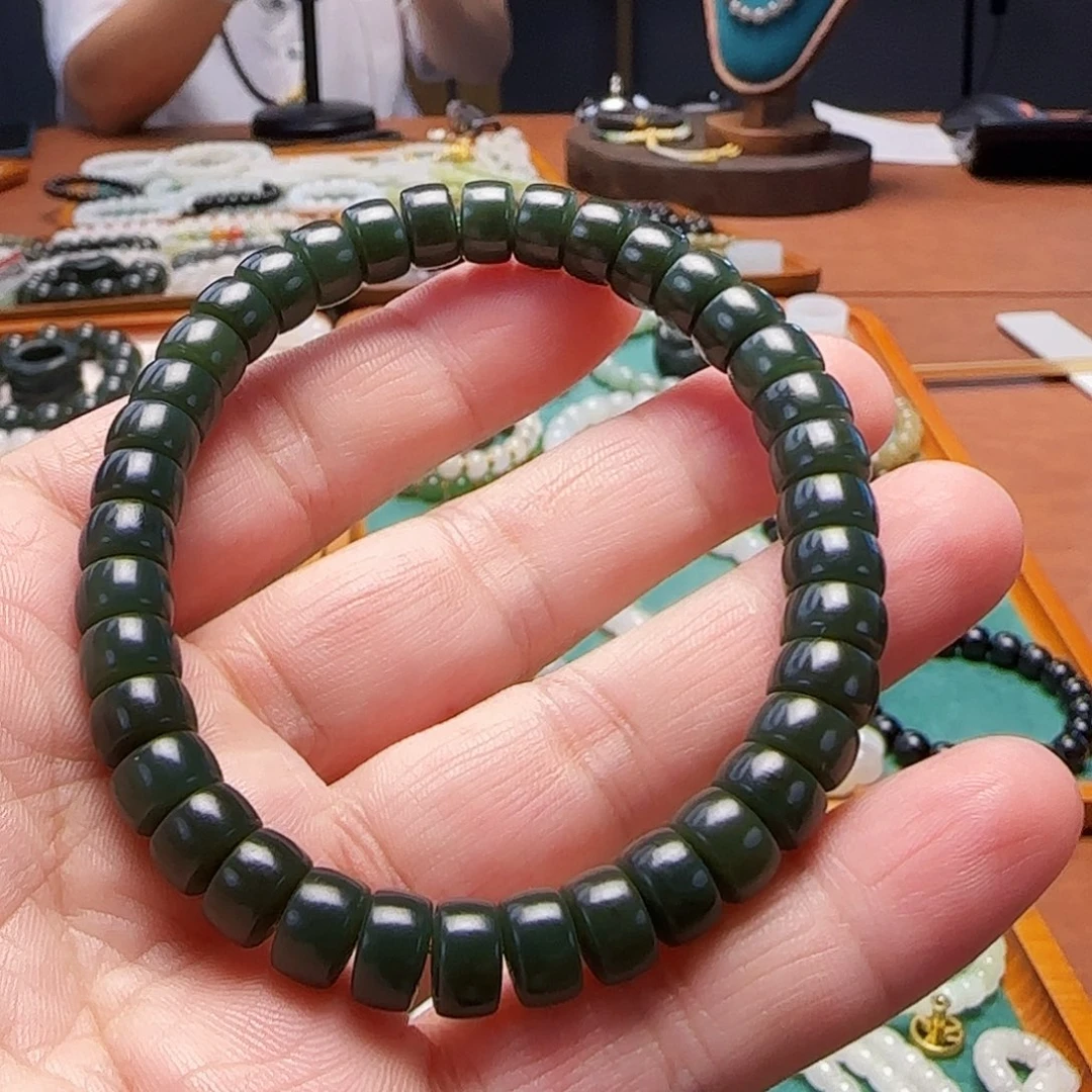 和田玉未镶嵌手链