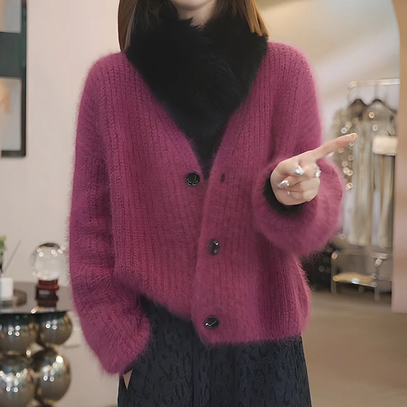 韩系温柔风慵懒宽松毛衣今年流行的爆款女装冬季新款设计感针织衫