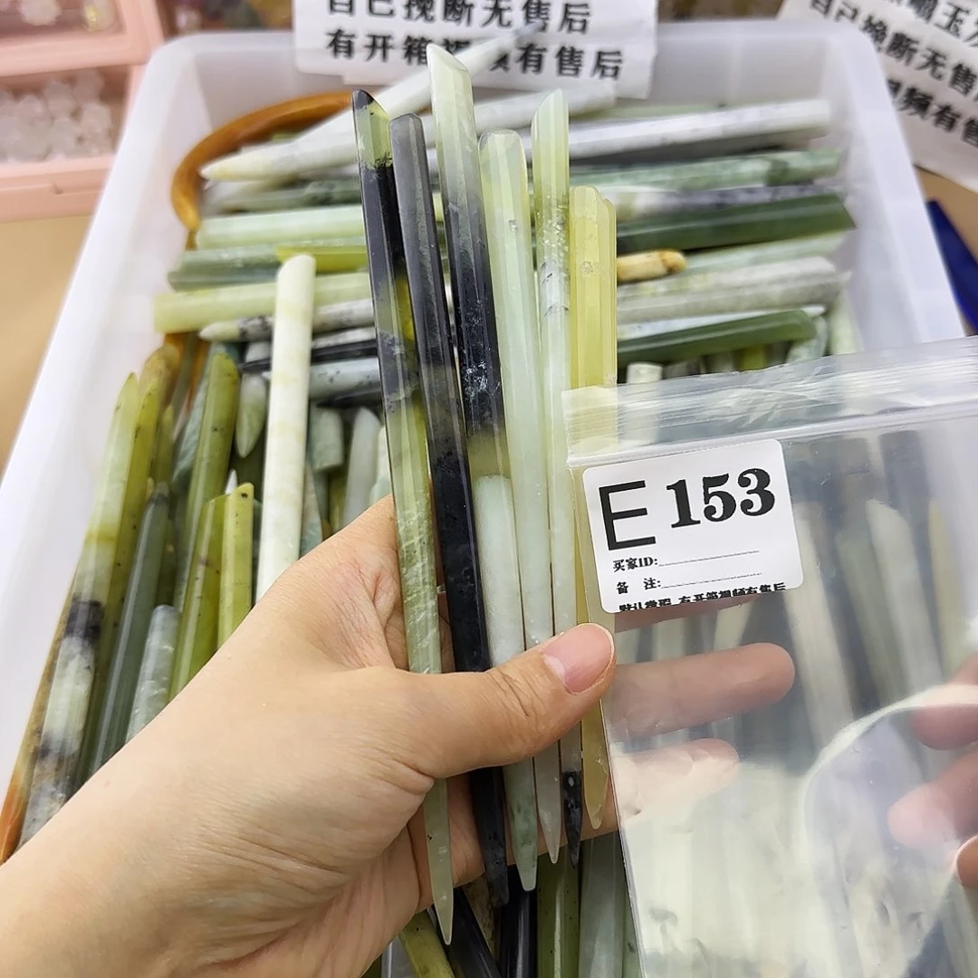 蛇纹石玉发饰合金龙**✨