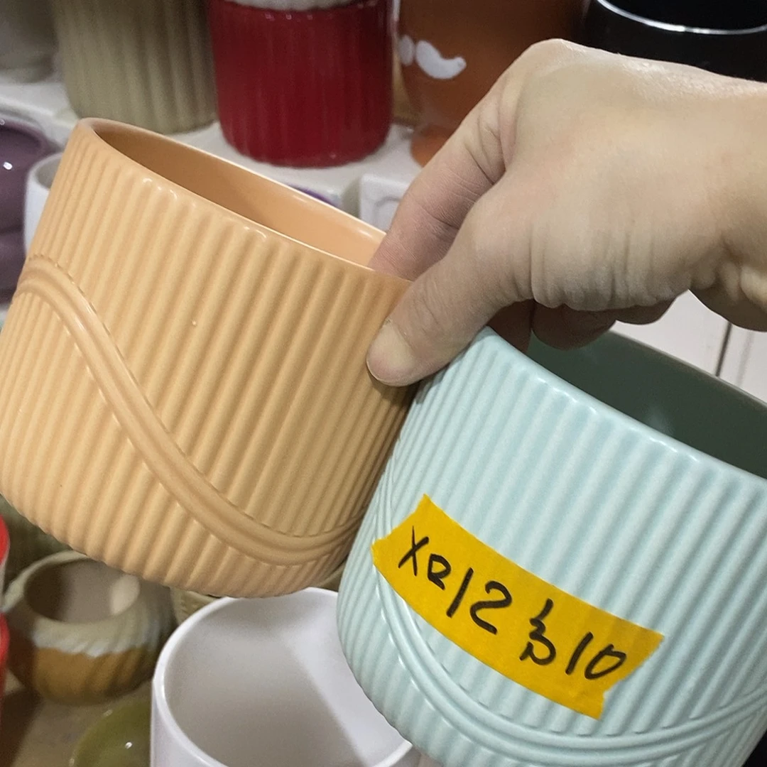 陶杯子陶盆有孔 瑕疵介意勿拍