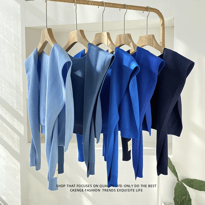 网红小披肩女春夏新款纯色时尚百搭薄款针织护颈空调房配衬衫搭肩