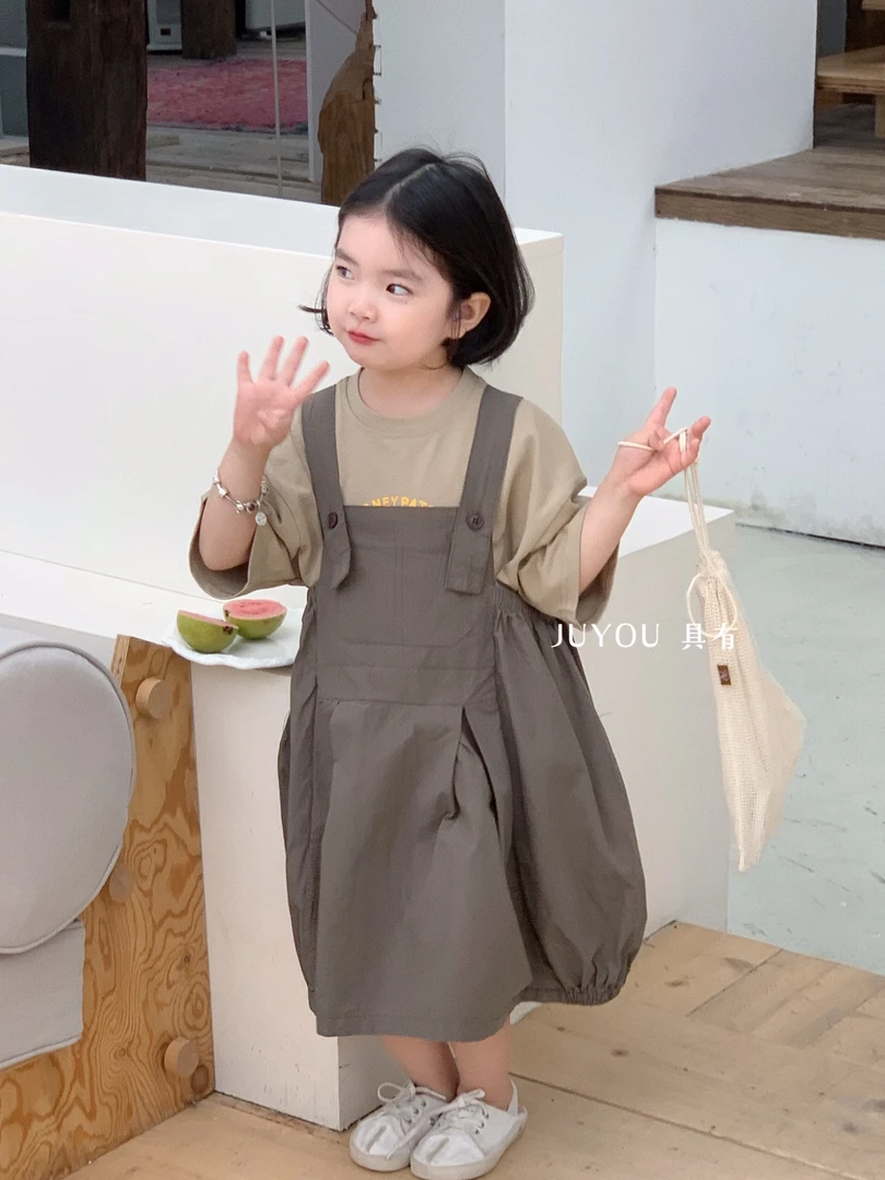 92059【具有】韩系棉布背心裙