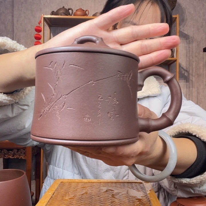 茶杯紫砂原矿紫砂杯