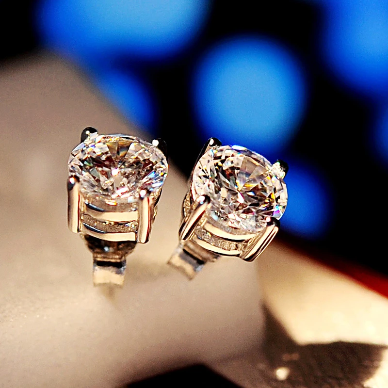 925银莫桑石耳饰 耳钉耳环2025新款爆款高级感耳坠镶嵌工艺莫桑钻