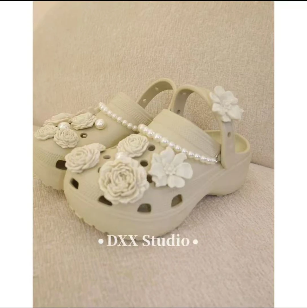 小众设计花朵洞洞鞋47154