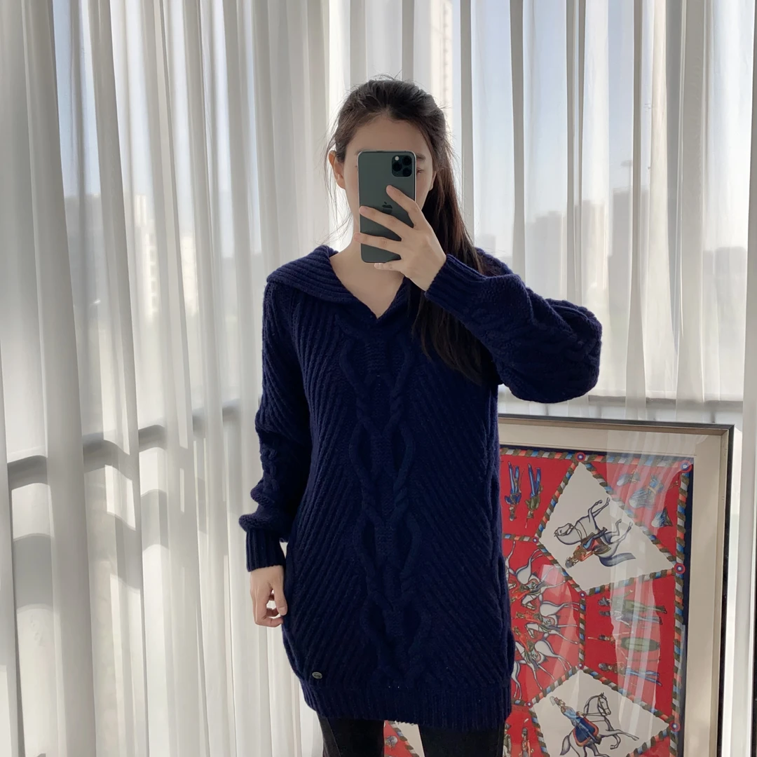 95新 Chanel/香奈儿 针织外套36码蓝色/250407YDDYW19