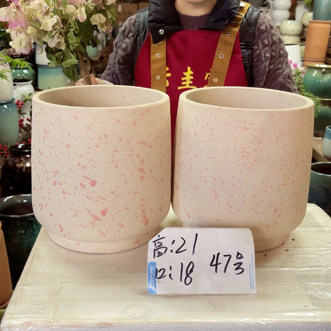 紫砂花盆高度21口径18