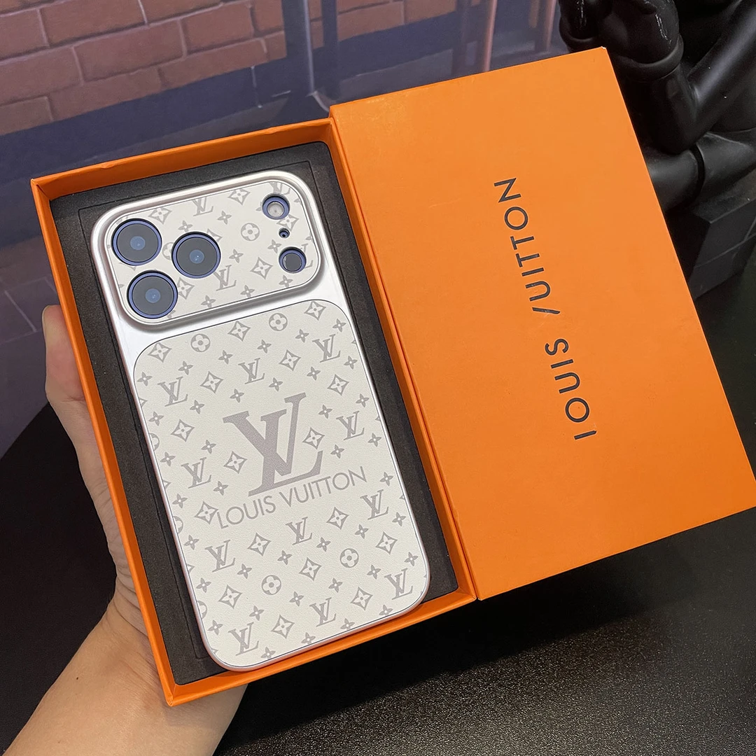 银白色潮牌全包适用苹果17promax手机壳16防摔15皮质14秒变大视窗