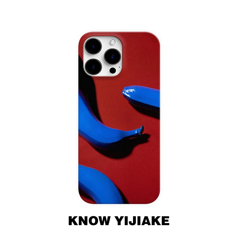 蓝色香蕉适用苹果16手机壳15promax小众14/13ins12艺术11p创意16e