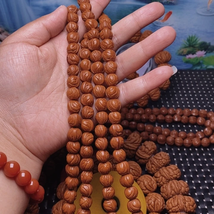 桃核吊坠二****）核桃手串