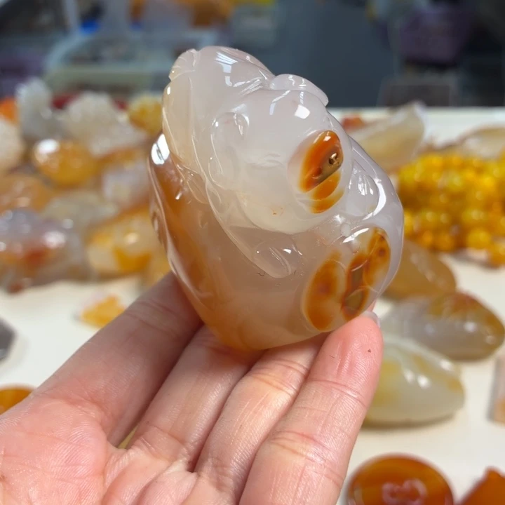玛瑙/玉髓未镶嵌吊坠(不含链)