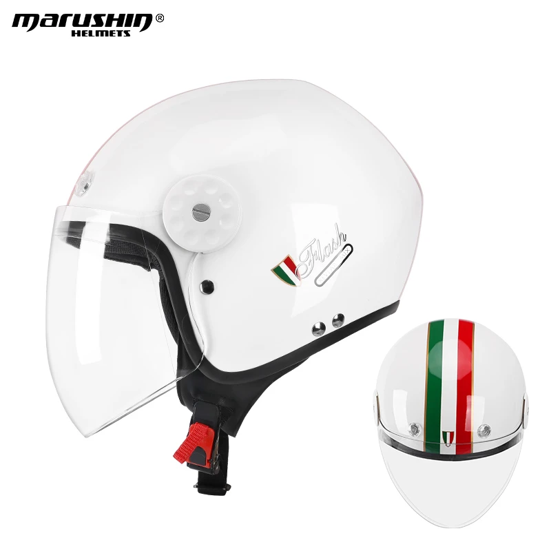 马鲁申头盔摆件半盔杰克特3/4盔单镜片