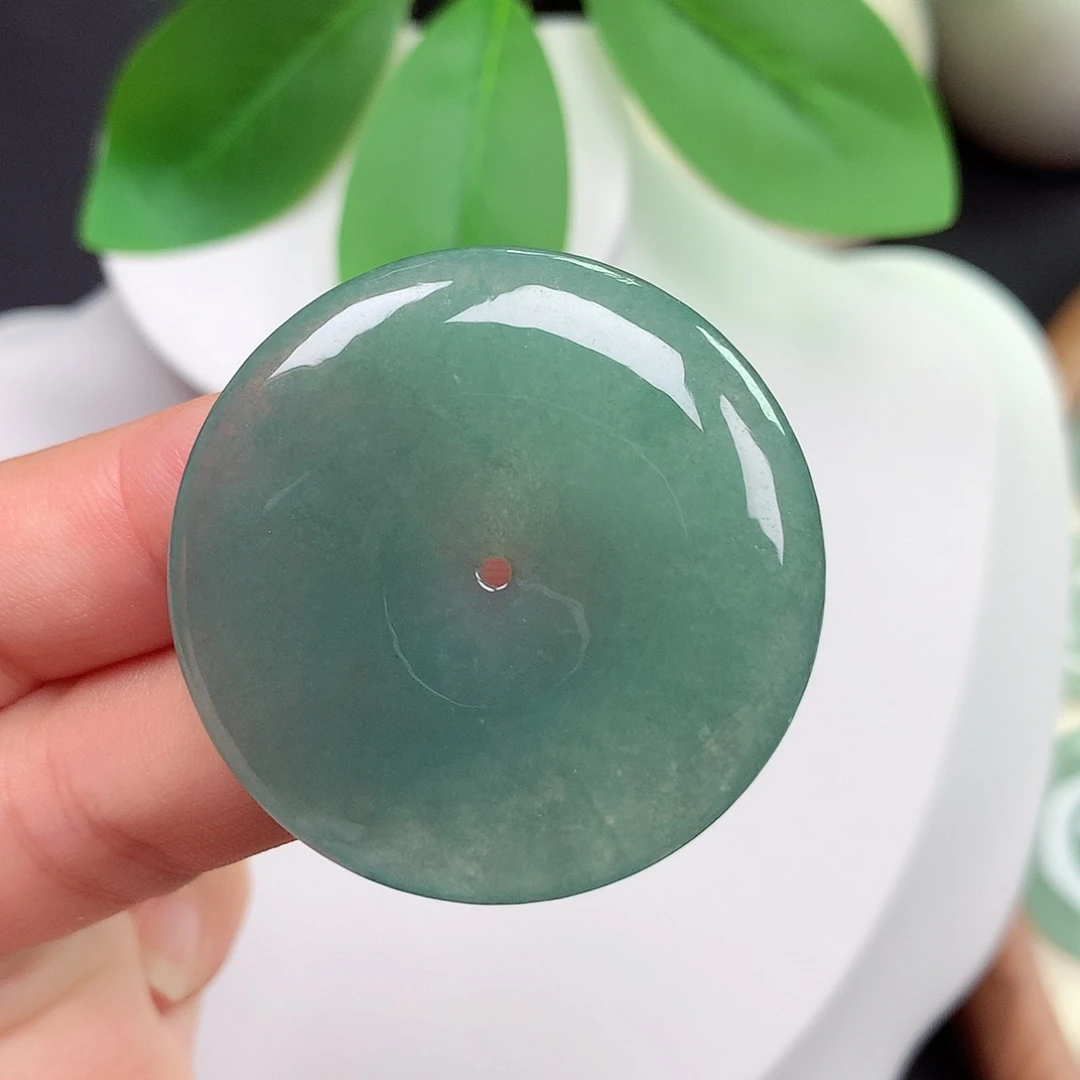 颈饰未镶嵌翡翠平安扣 37.9x5.4mm