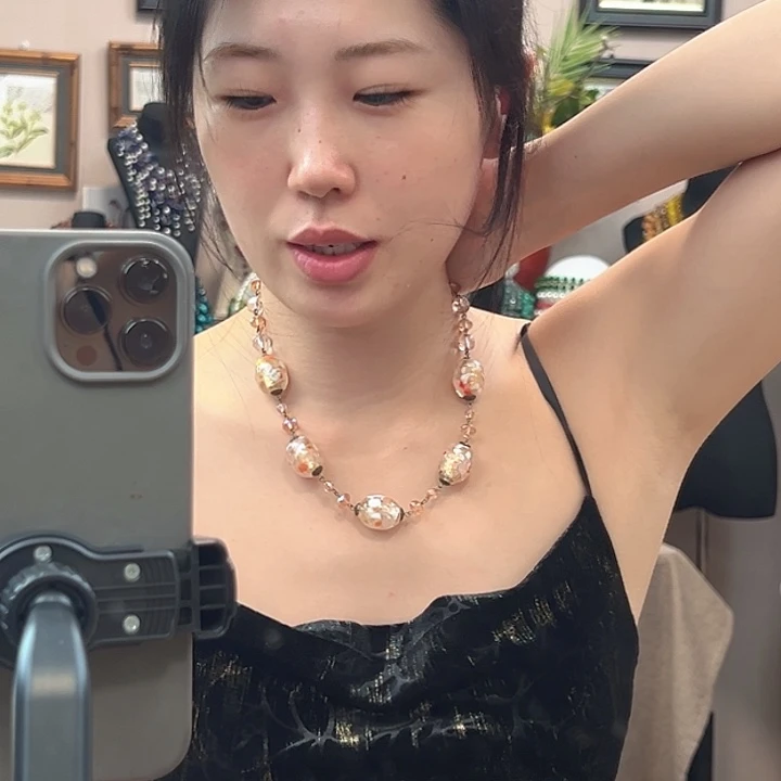 半***暖颈饰玻璃编号027 项链