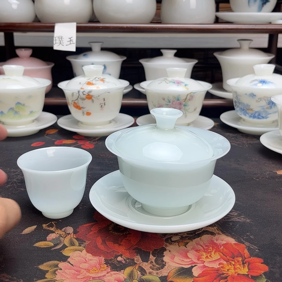 璞玉蓝色盖碗gggggggggggggg