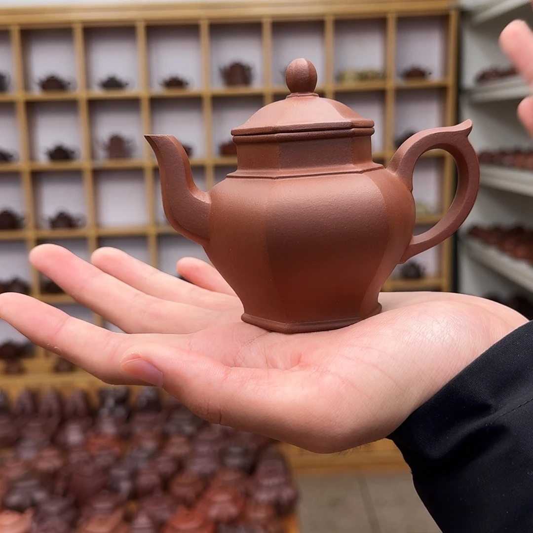 茶壶紫砂六方笑樱180cc