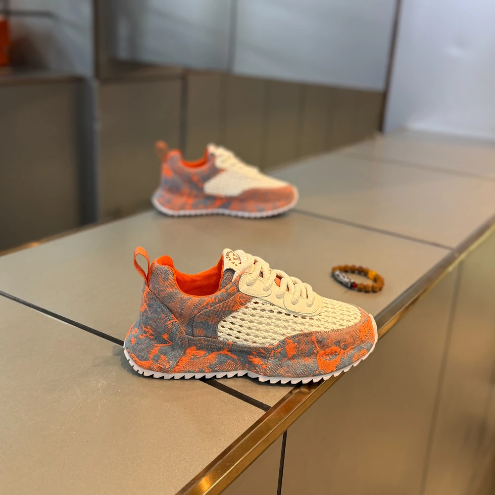 春夏季新款男鞋轻奢百搭时尚包底男士休闲鞋拉丝布国潮网红爆款鞋