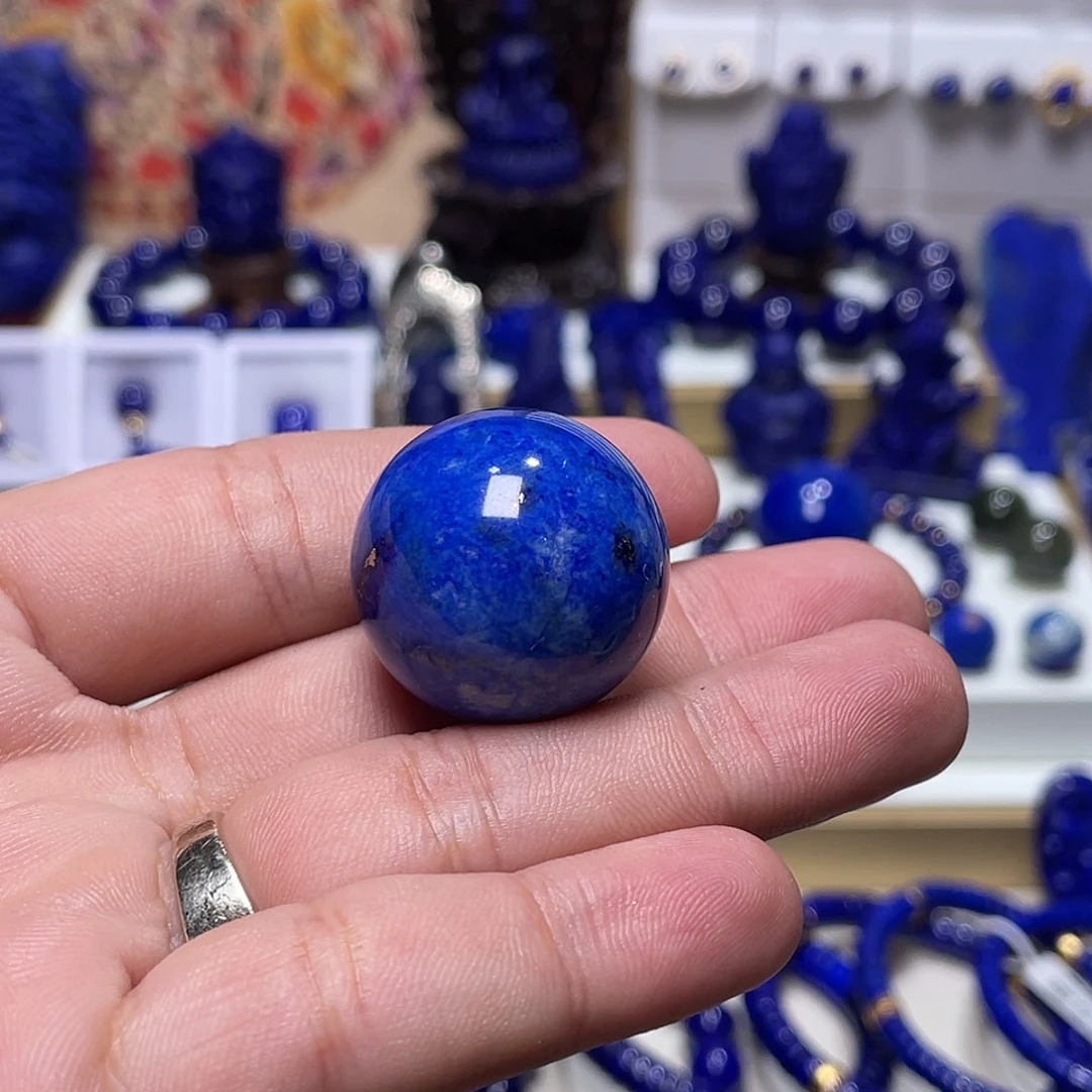 ㊣***°青金石未镶嵌26.5mm单珠