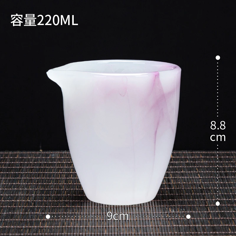 琉璃公道杯家用小清新装茶器大容量茶水分离功夫茶海贪心杯分茶器