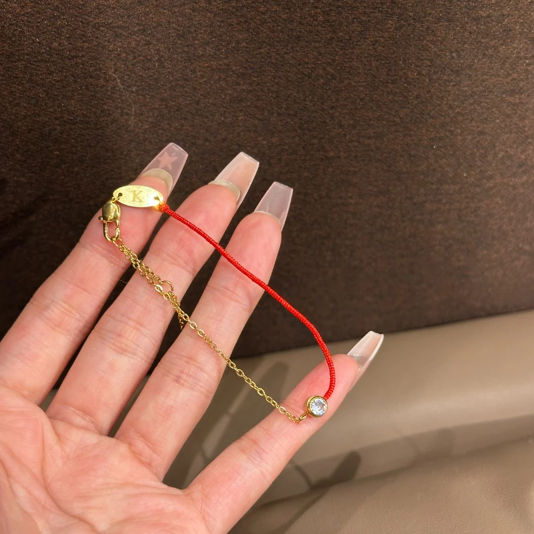 钛钢合成锆石手链 CC2195 手链16+3CM