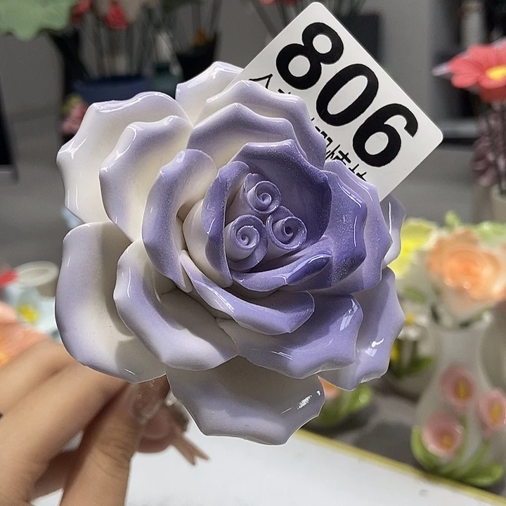 陶瓷纯手工捏花设计