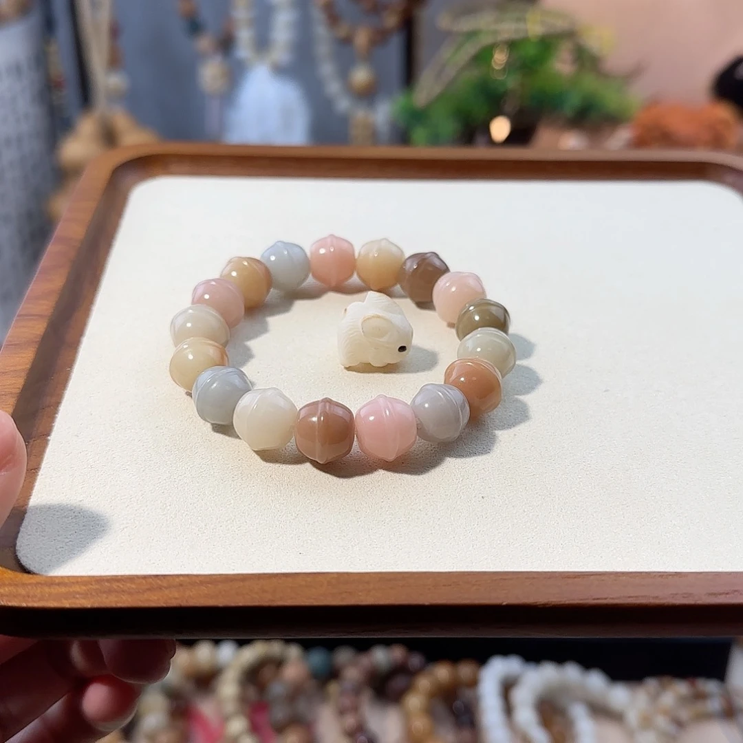 菩提根/象牙果吊坠马卡龙蜜罐定制手机挂件